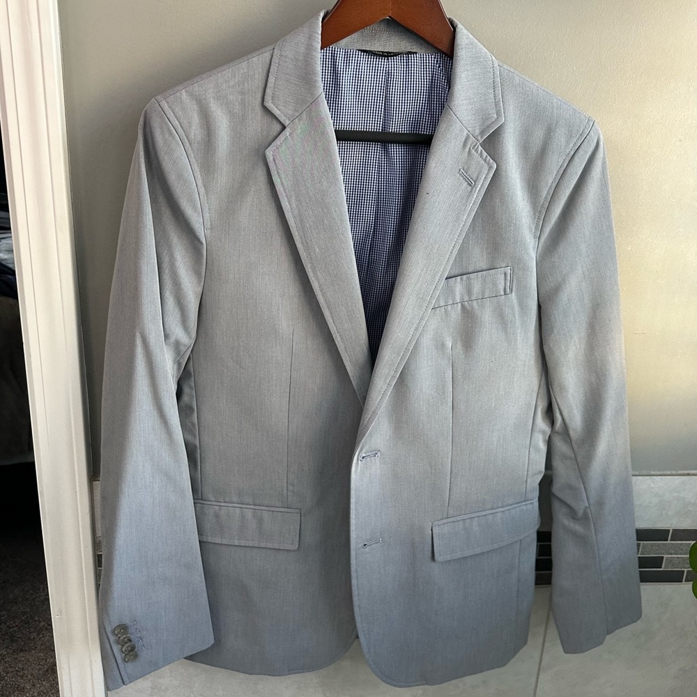 Banana Republic light blue grey sport coat